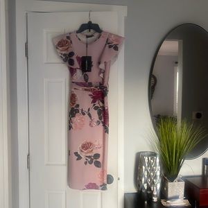 Floral pink dress perfect for wedding / family event